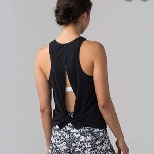 Black Lululemon all tied up tank